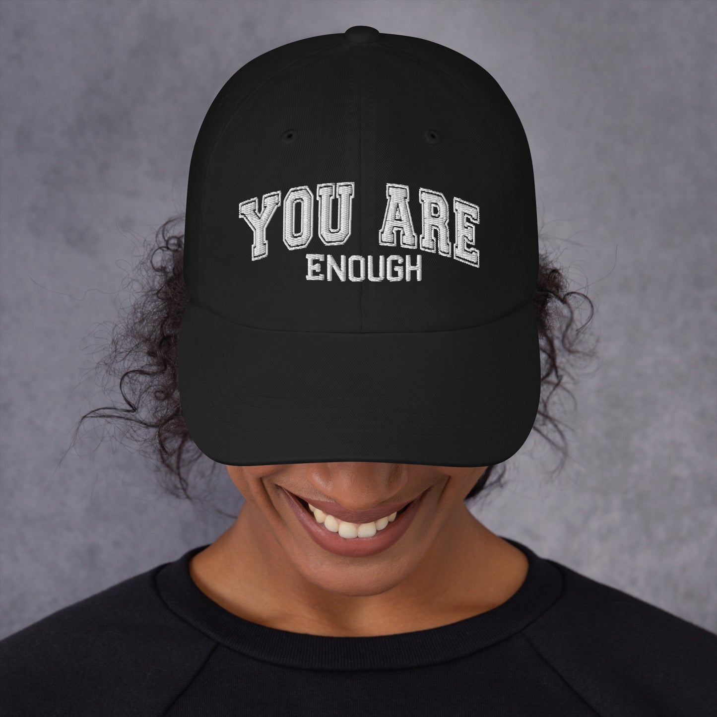 You Are Enough low-profile dad hat, Utica