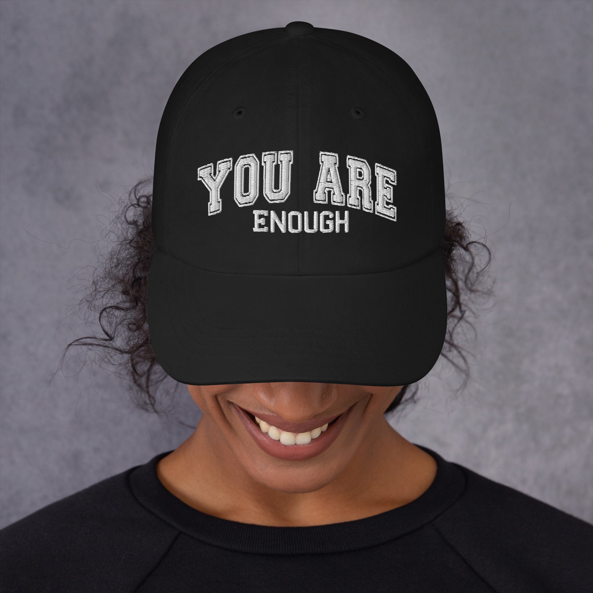 You Are Enough low-profile dad hat, Utica