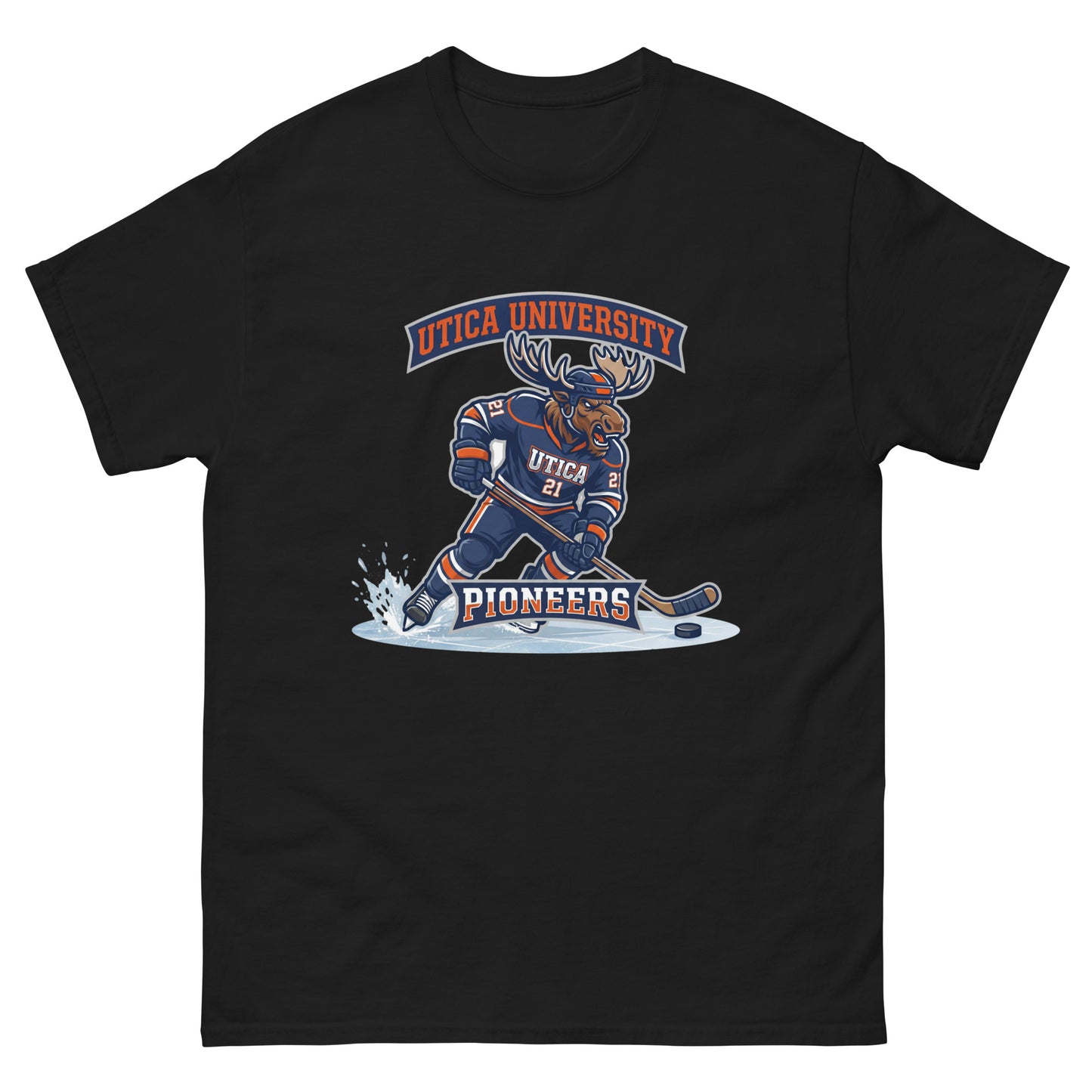 Utica Pioneers unisex cotton t-shirt, front