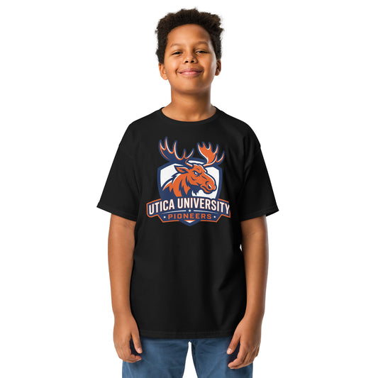 Utica University youth cotton t-shirt, front